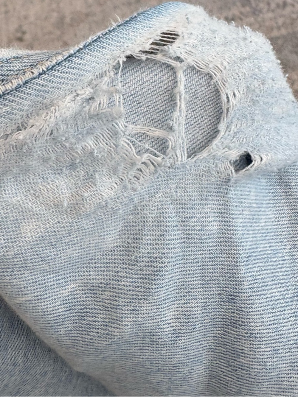 American Eagle Outfitters Light Blue Wide Leg Jeans WORN - Picture 5 of 6